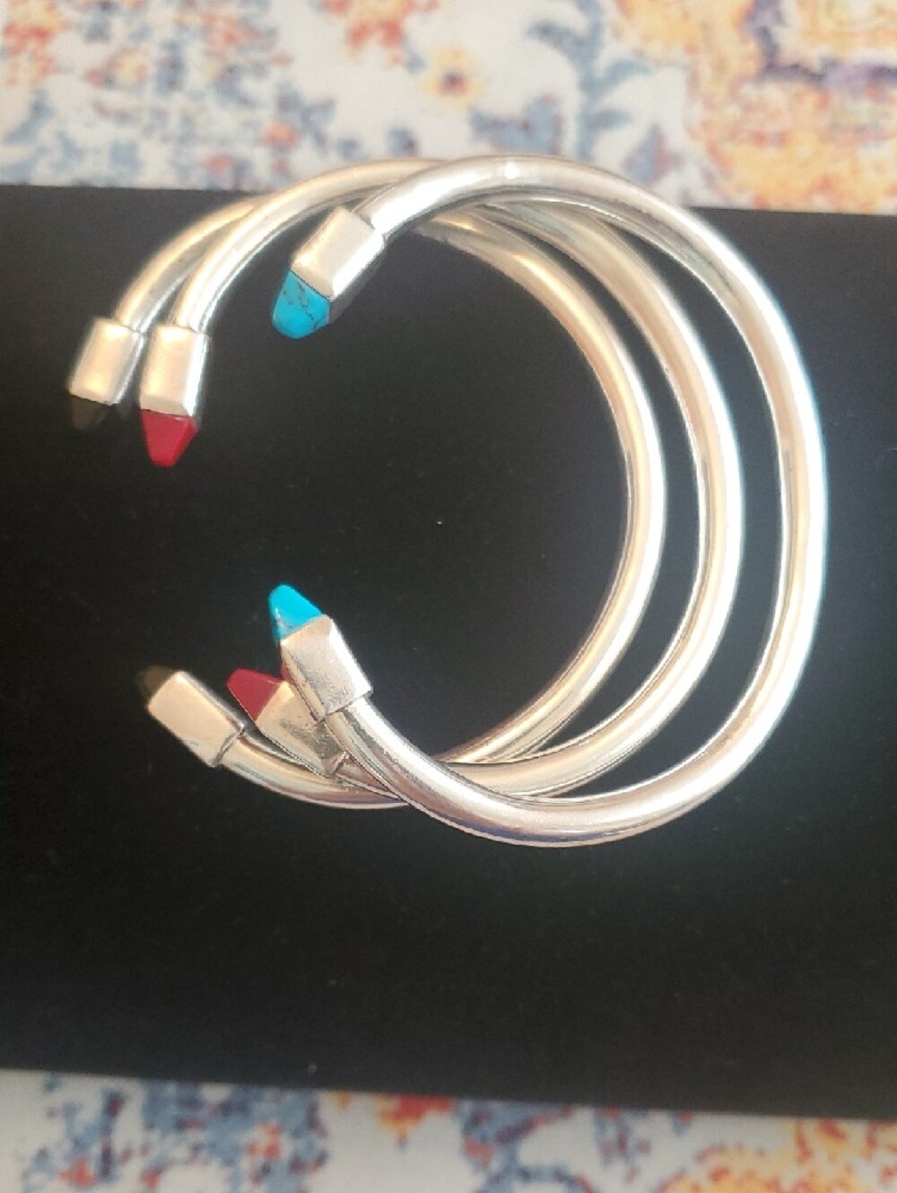Sterling Bangle Bracelet Set - Picture 10 of 10